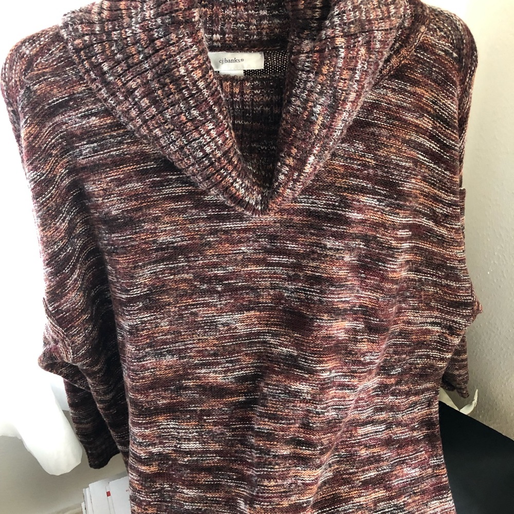 4/$20 CJ BANKS Cowl Neck Sweater